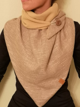 Parisi Winterschal, dreieckig, braun, neueste Mode, weich und bequem, für Frauen und Mädchen