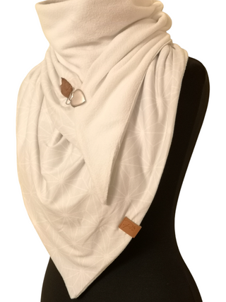 Parisi Winterschal, dreieckig, weiß farben, neueste Mode, weich und bequem, für Frauen und Mädchen