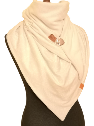 Parisi Winterschal, dreieckig, weiß farben, neueste Mode, weich und bequem, für Frauen und Mädchen