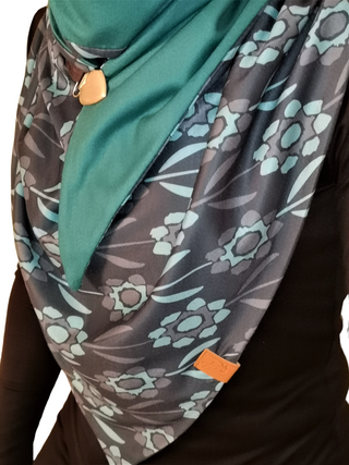 Parisi Winterschal, dreieckig, türkisblau farben, neueste Mode, weich und bequem, für Frauen und Mädchen